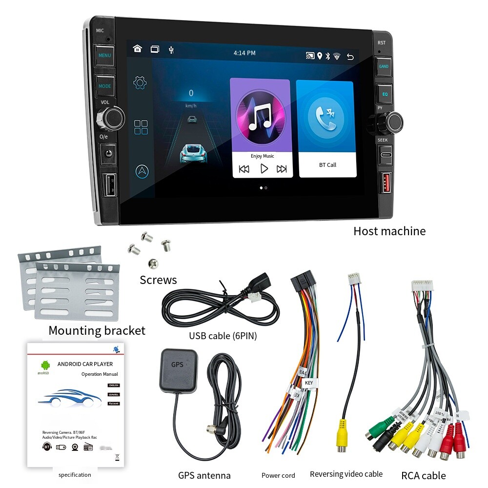 2+32G 8 Inch Wireless Carplay Android 12 GPS Navi USB Type-C BT Autoradio