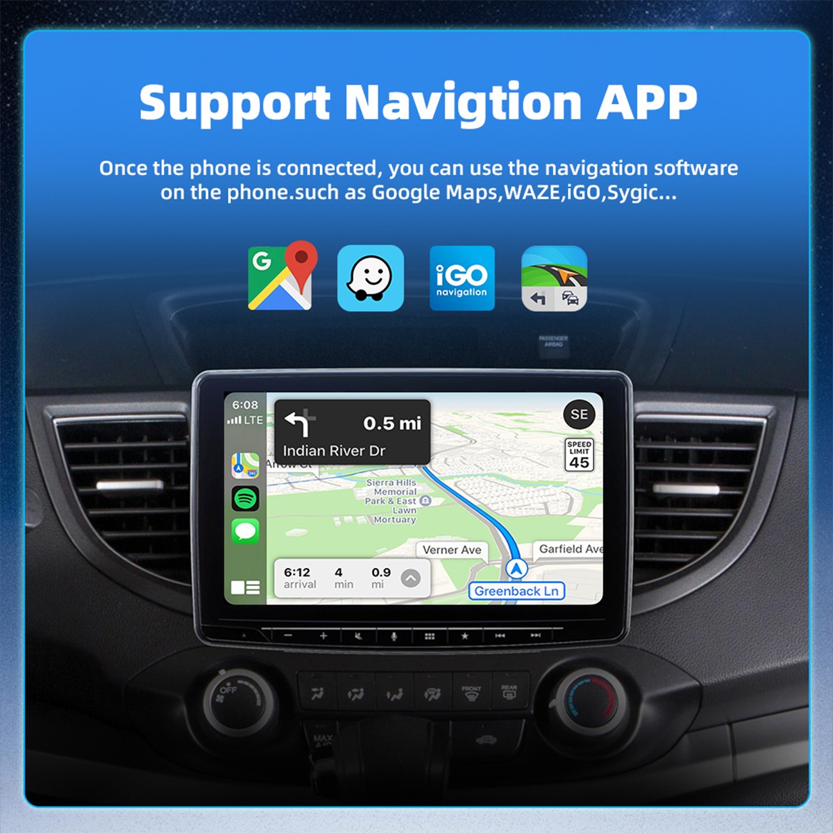 Wireless CarPlay Adapter USB Wireless Carplay Dongle For iPhone Apple Plug&Play^