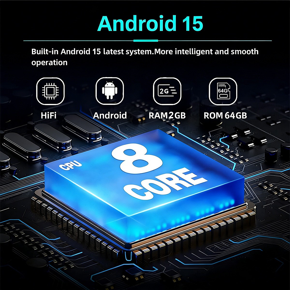 8CORE Car Stereo Radio For Honda Civic 2016-2020 Android 15 GPS Nav Carplay 64GB