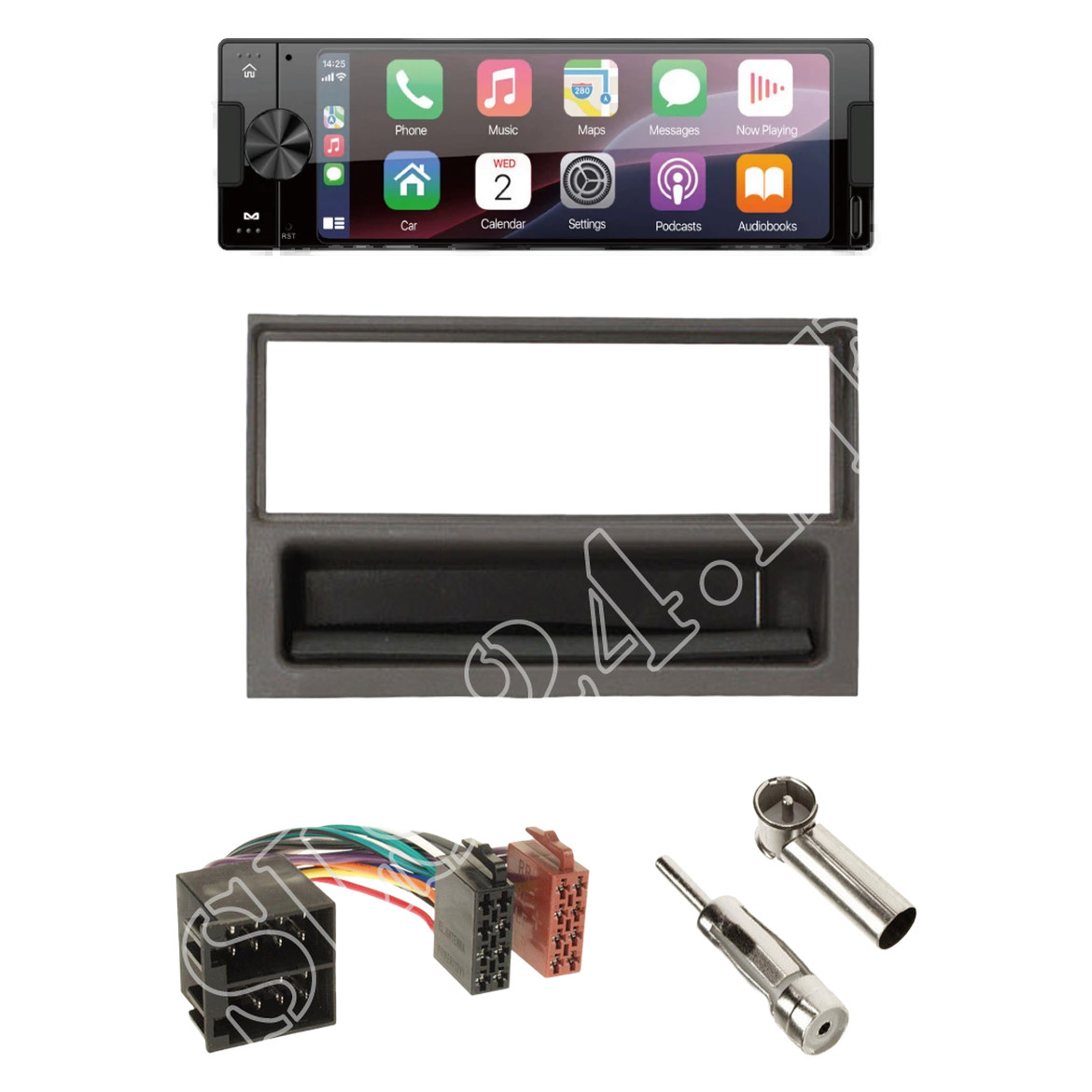 Ampire CPR60 Radio DAB + USB-C with installation kit for Saab 9.5 (L) 1997-2005