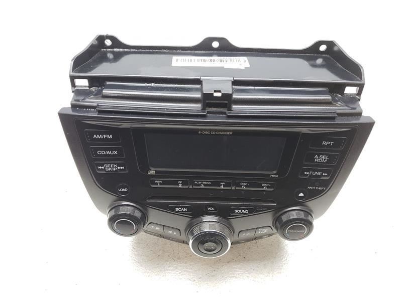 03-07 Accord Audio Equipment Radio ID 7BK0 CD 6 Disc 120 Watt OEM 39175SDAA11