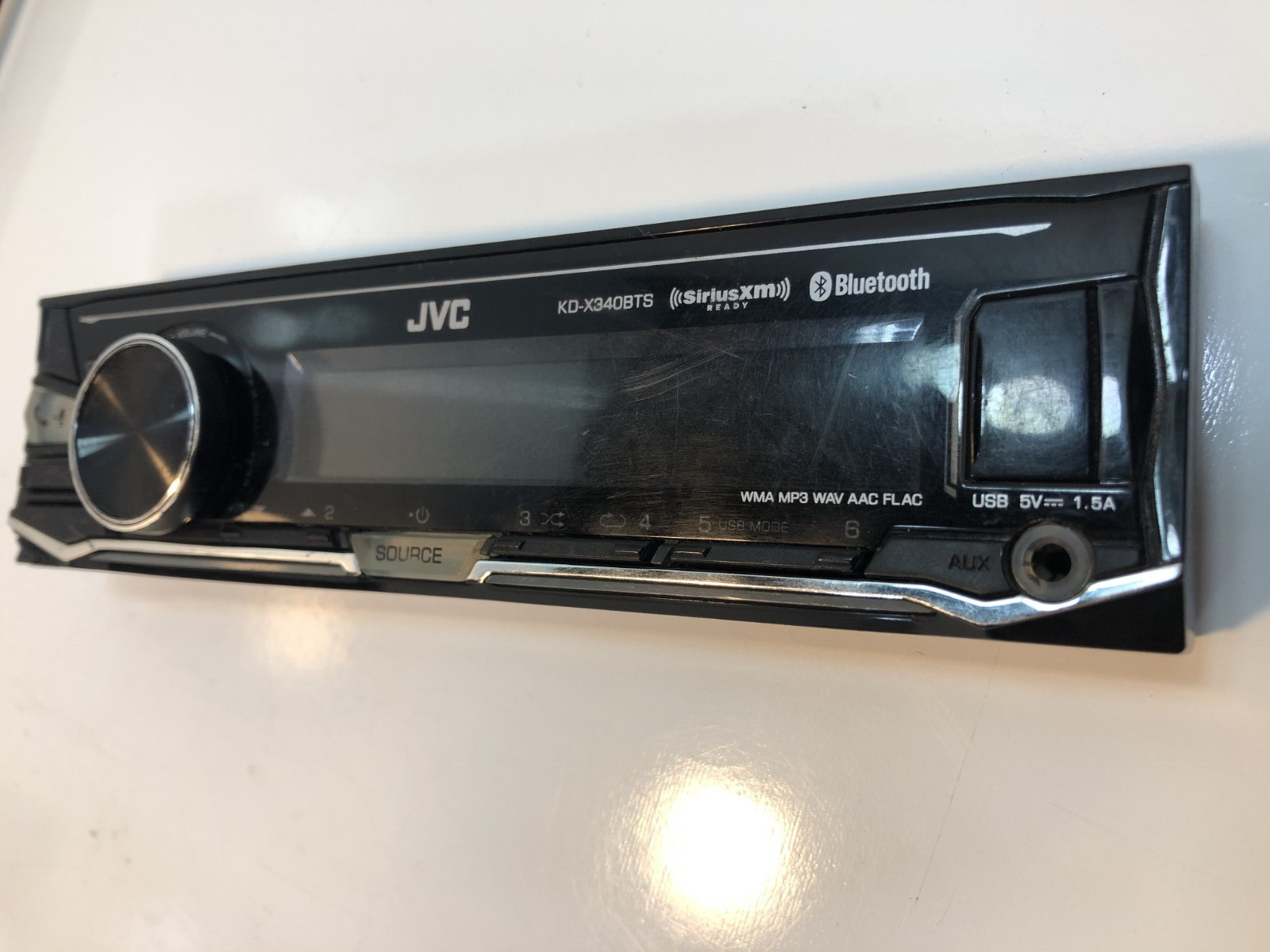 Used JVC KD-X340BTS Bluetooth Media Player Android iPhone AM FM USB Aux 6Ch