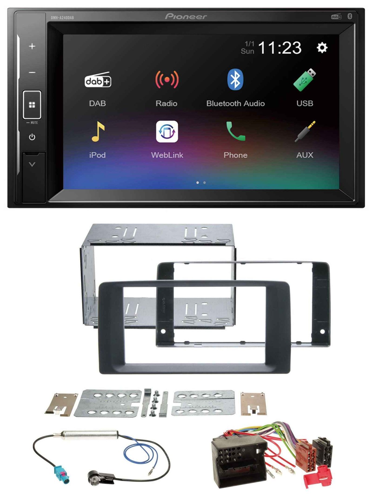 Pioneer DAB MP3 2DIN Bluetooth USB Car Stereo for MAN TGA TGL TGM TGS TGX 2007 onwards