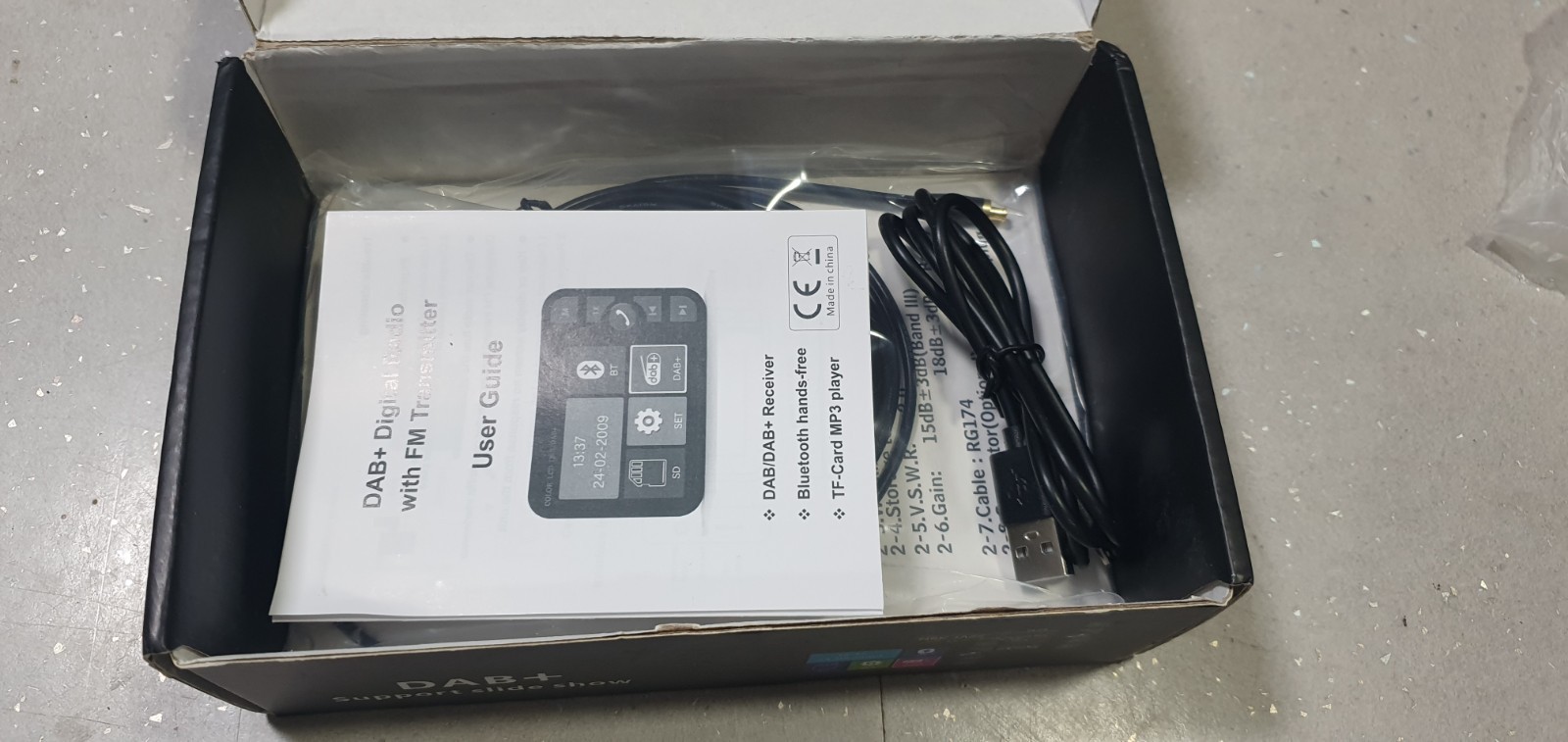DAB+ with BT & SD card support slide show new