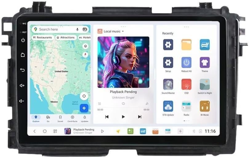 Radio for Honda Vezel HR-V HRV 2013-2022-4GB RAM 64GB ROM, 8-Core Android DU 217