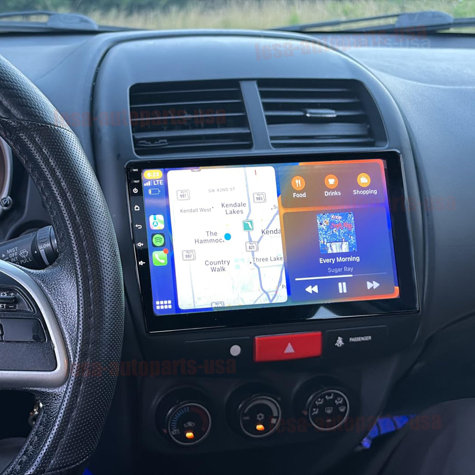Car Stereo Radio GPS Navi WiFi Android 15 Carplay For Mitsubishi ASX 2010-2017