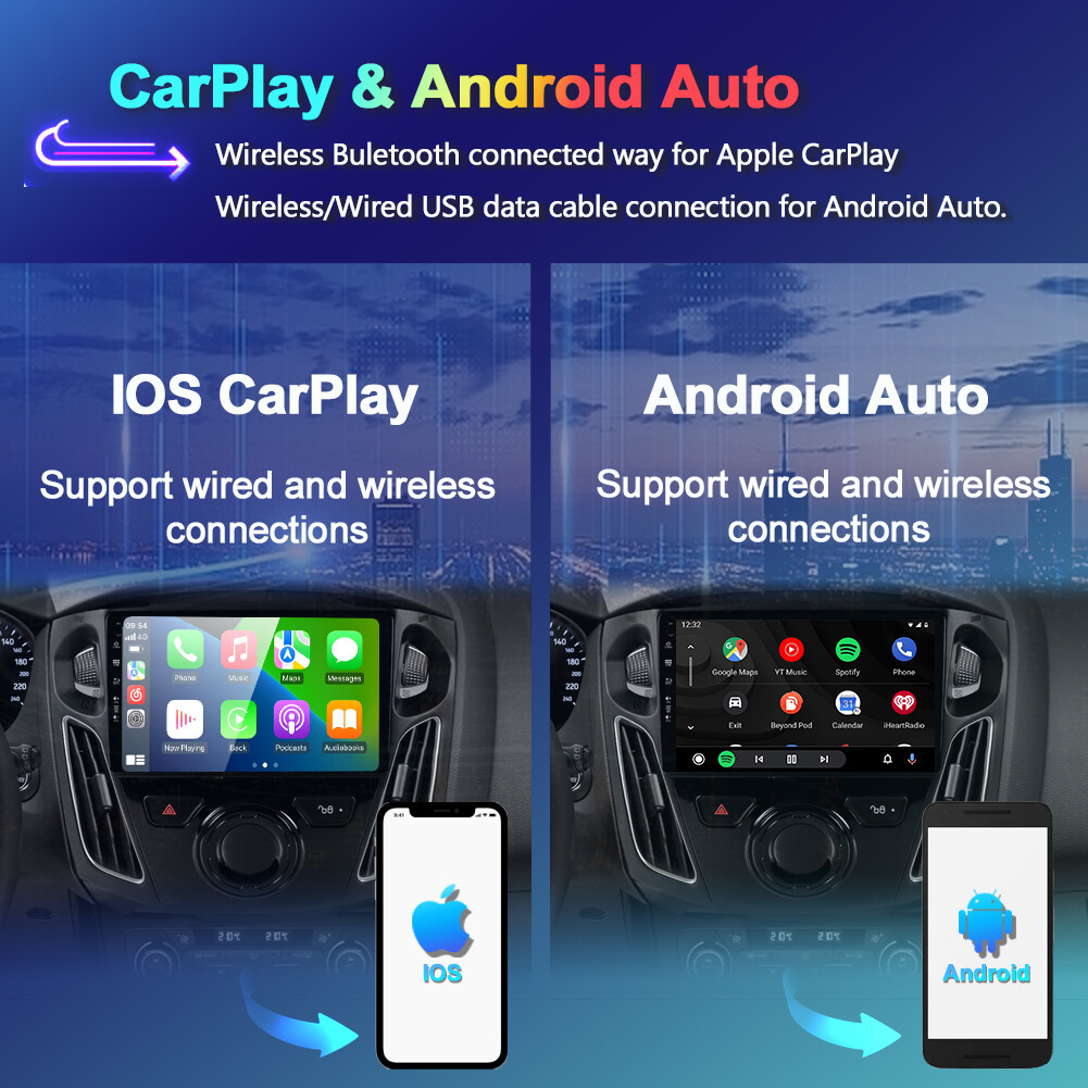 Android13 Car Stereo Head Unit For Ford Focus 2012-2018 GPS CarPlay RDS 6G+128GB