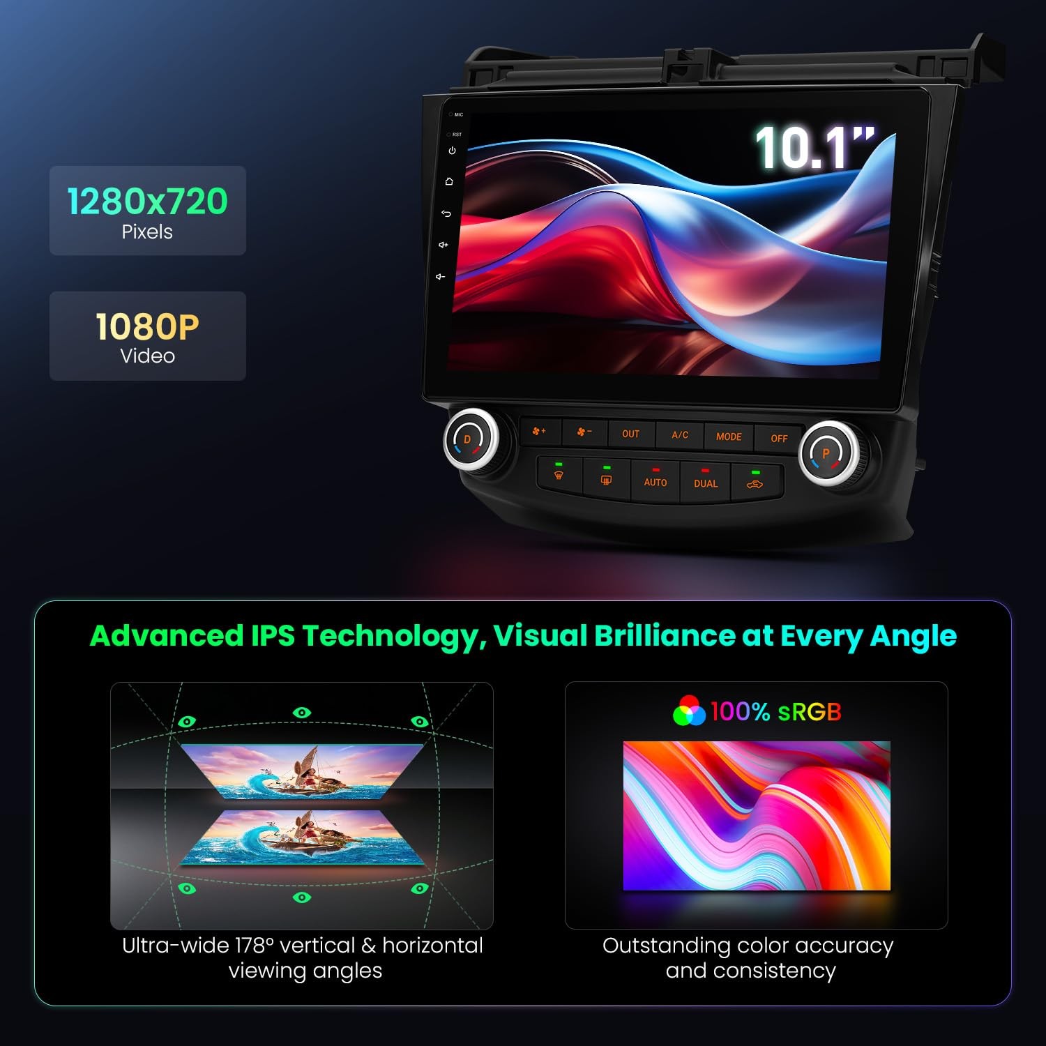 ** NEW 2003-2007 Honda Accord | 10.1″ Stereo | Android 14 | Octa-Core | CarPlay