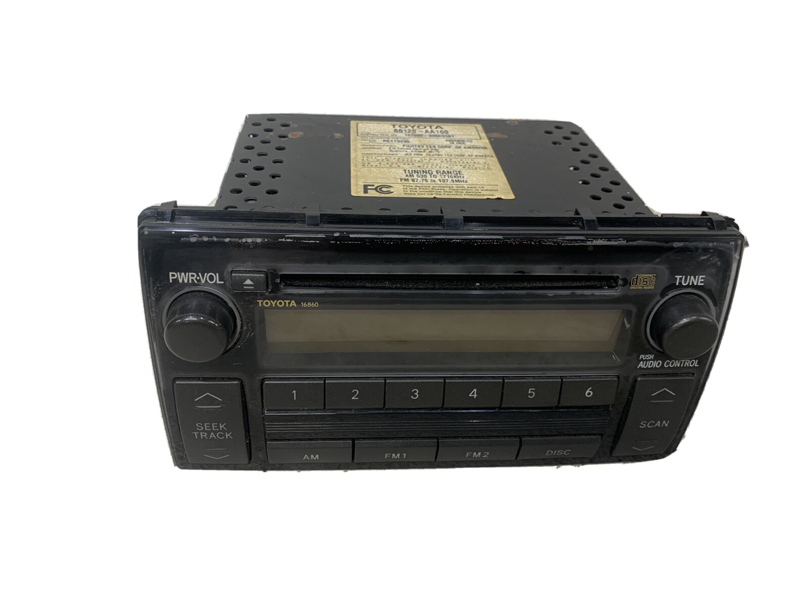 2005-2006 Toyota Camry LE XLE 16860 stereo radio CD player 86120-AA160 head unit