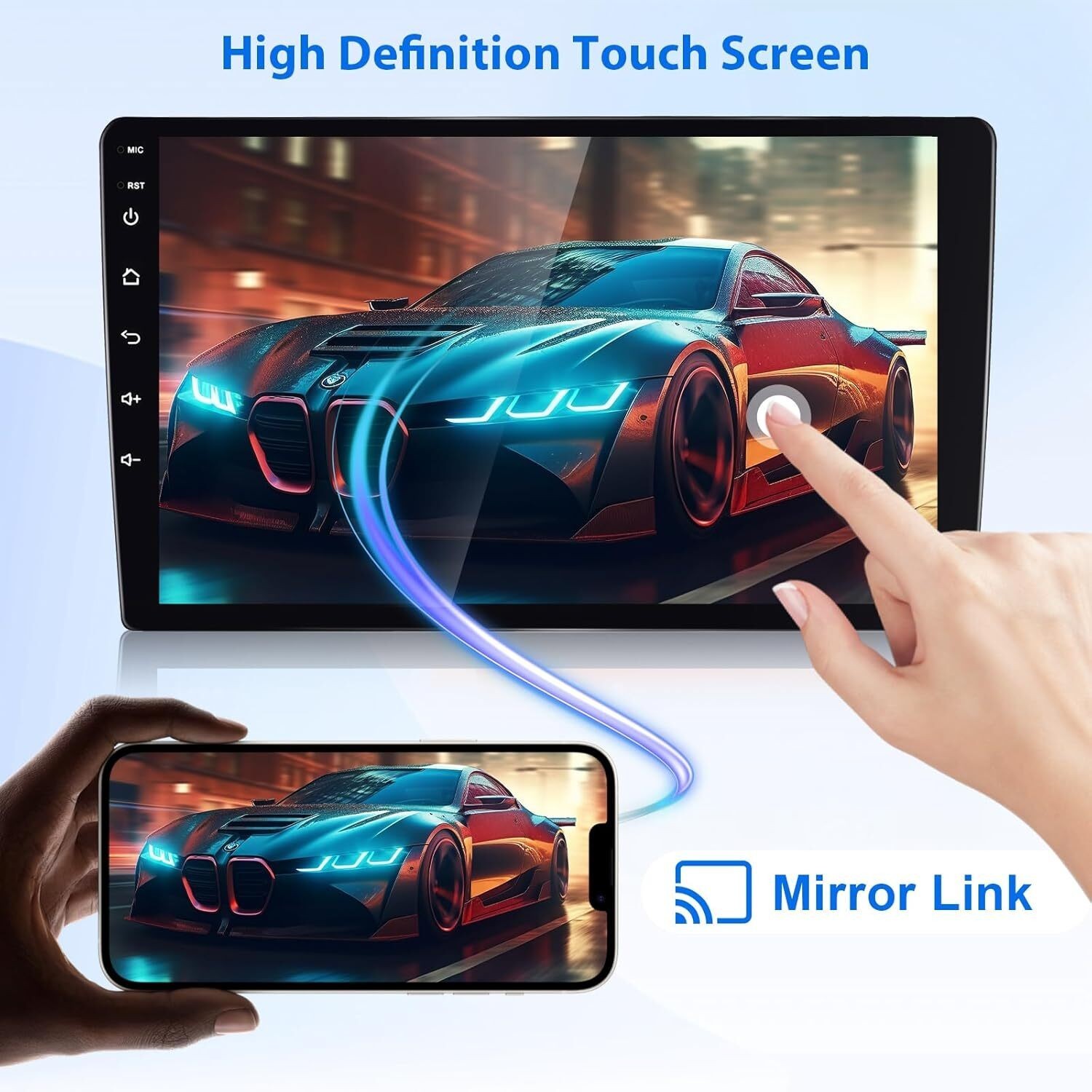 Car Radio Stereo Carplay For 2010-2015 Toyota Prius 4+64G 9in Head Unit EQ