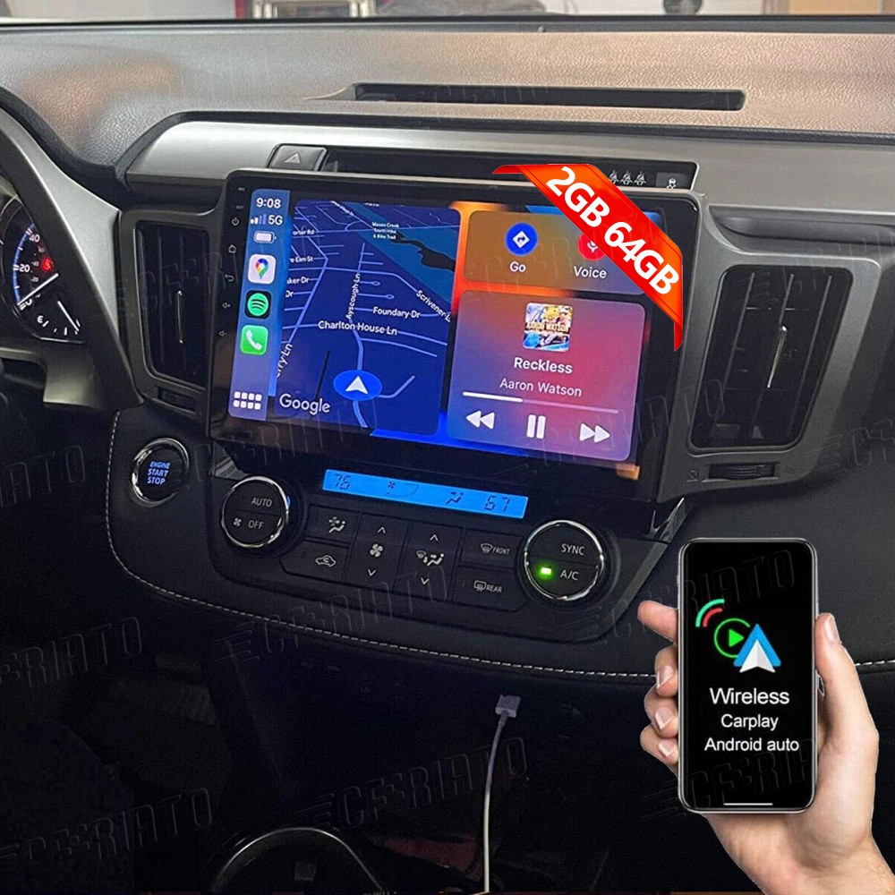 10.1″ For Toyota RAV4 2013-2018 Apple Carplay Car Stereo Radio GPS BT Android 15