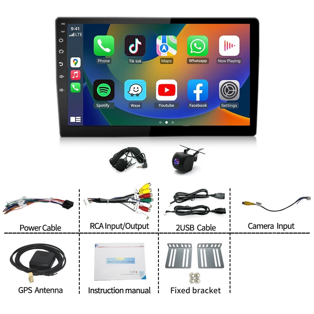 4+64G For 2008-2013 Nissan Rogue Apple Carplay Android 15 Car Stereo Radio GPS