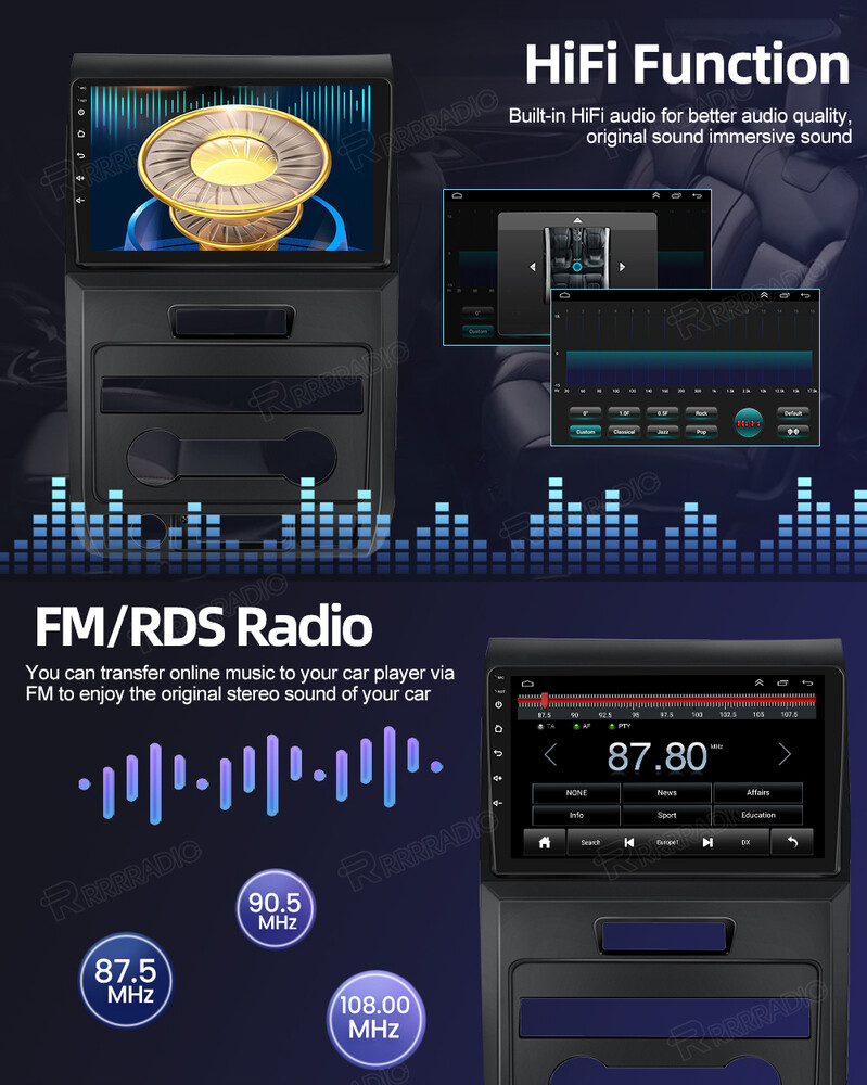 4+64G Android 13 Car Stereo Radio GPS NAVI Carplay For Ford F150 F-150 2009-2014