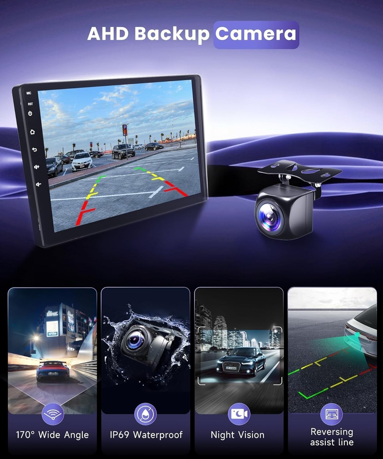 Car Radio Stereo Carplay For 2013-2017 Honda Accord 2+64G 10in Quad Core Media