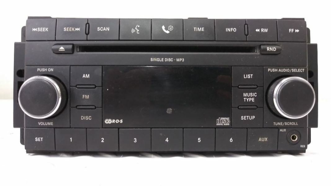 2008 Chrysler Town & Country Touring AM/FM CD MP3 Radio ID RES