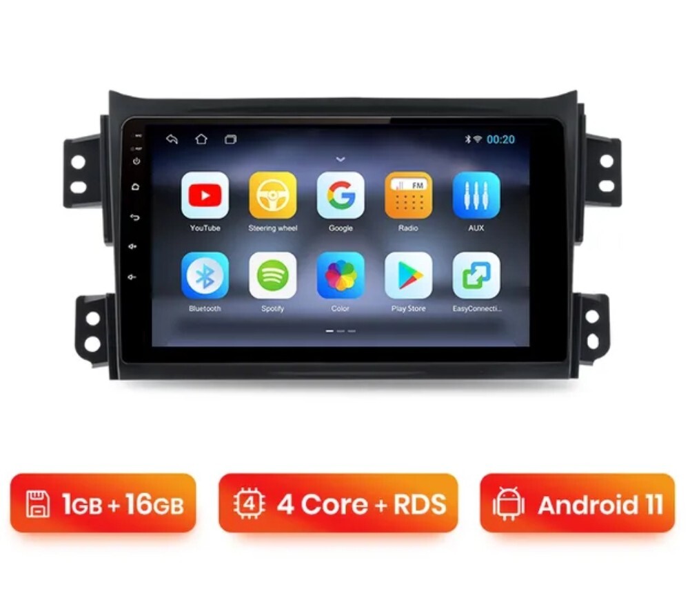 2 DIN RADIO FOR OPEL AGILA SUZUKI SPLASH BLUETOOTH USB GPS WI-FI