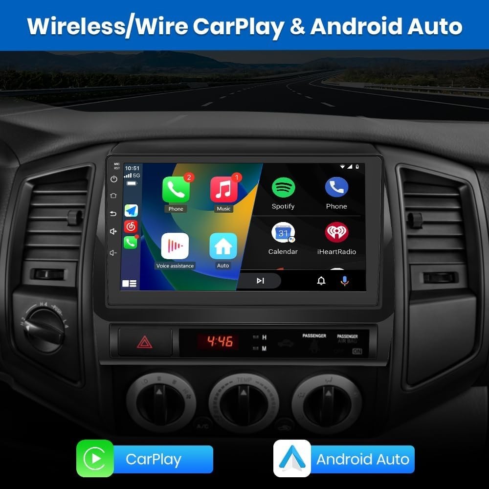 Junsun Car Radio for Toyota Tacoma 2005-2015 4GB RAM 64GB ROM 9 inch