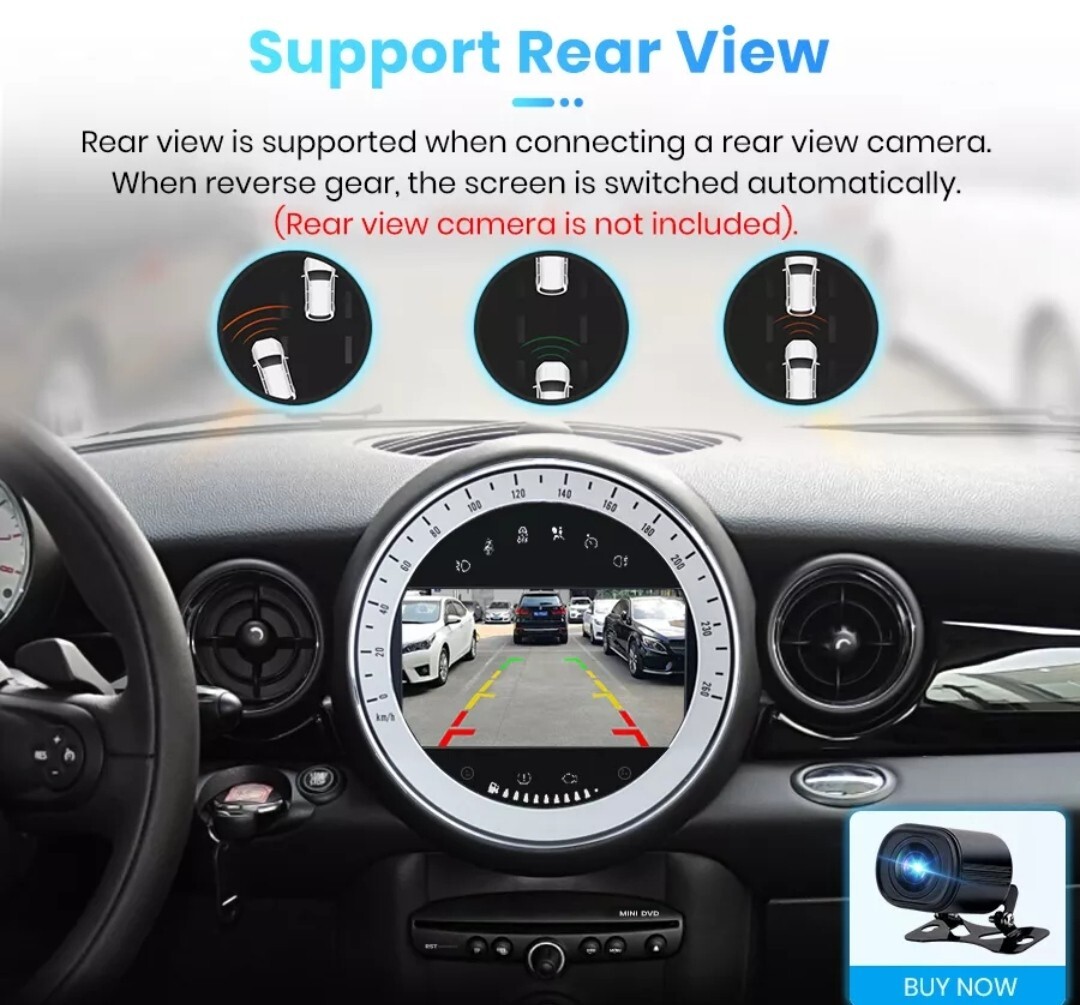 2 DIN RADIO FOR MINI R56 COOPER ONE R60 GPS USB BLUETOOTH 2GB RAM 32GB ROM