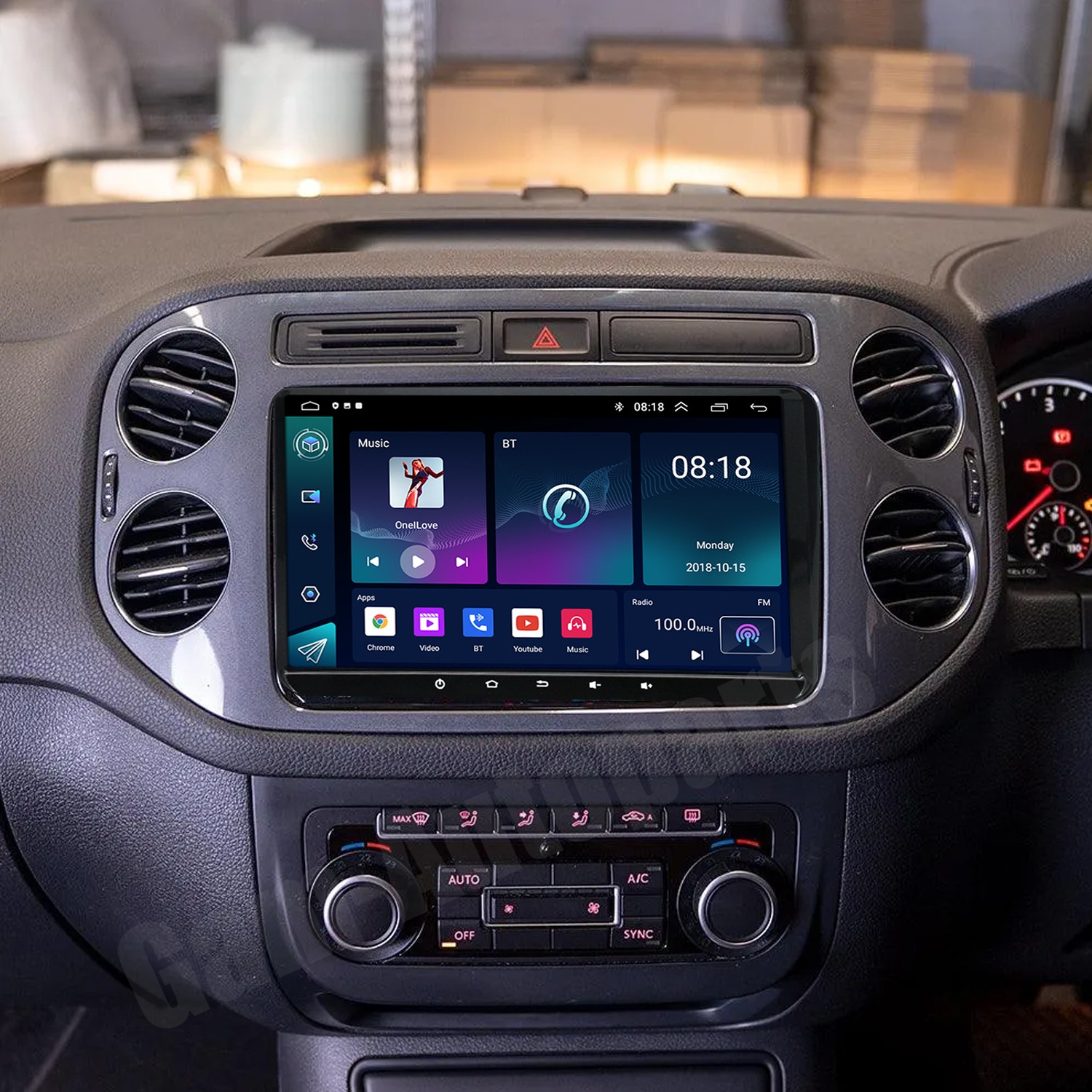 For VW Tiguan 2009-2017 Car Stereo Apple CarPlay Android 15 Radio GPS Navi + Cam
