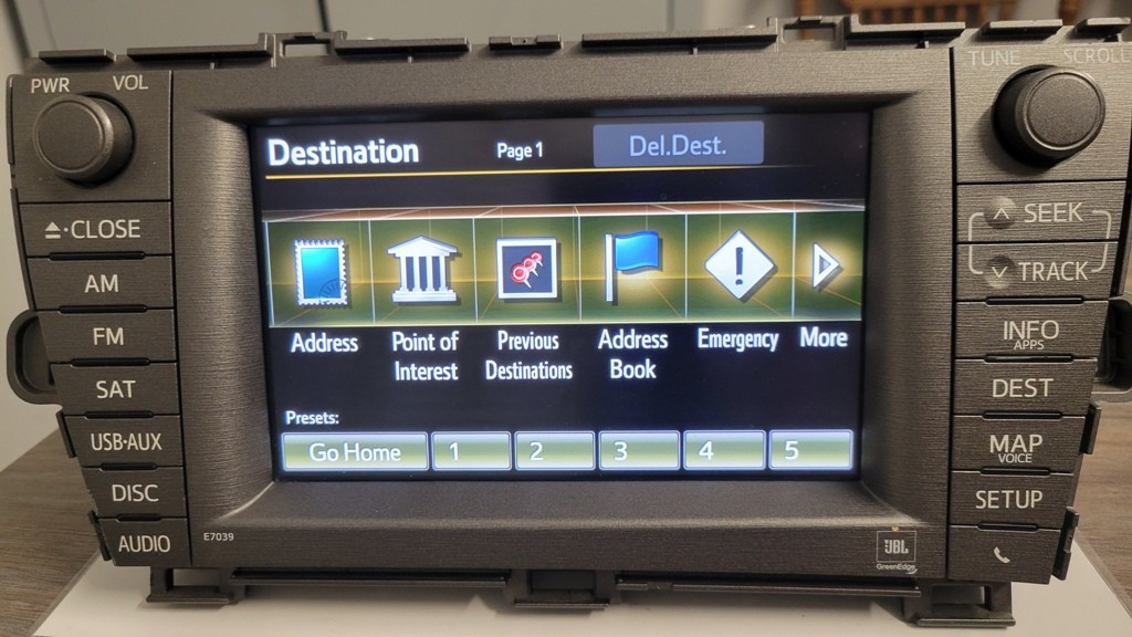 2012-2015 Toyota Prius JBL Navigation Radio Head Unit OEM 86100-47231