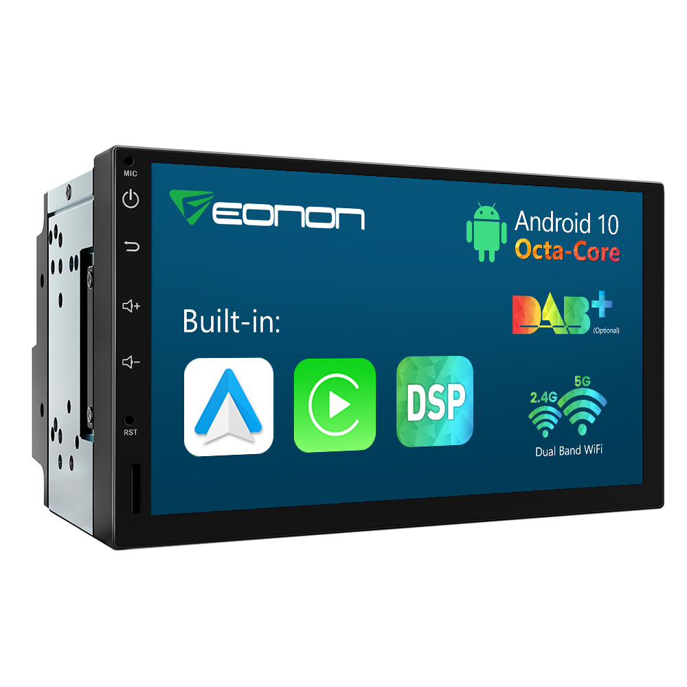 Q04SE Double 2Din 7″ Android Auto 10 Car Stereo Radio GPS Navigation CarPlay DSP