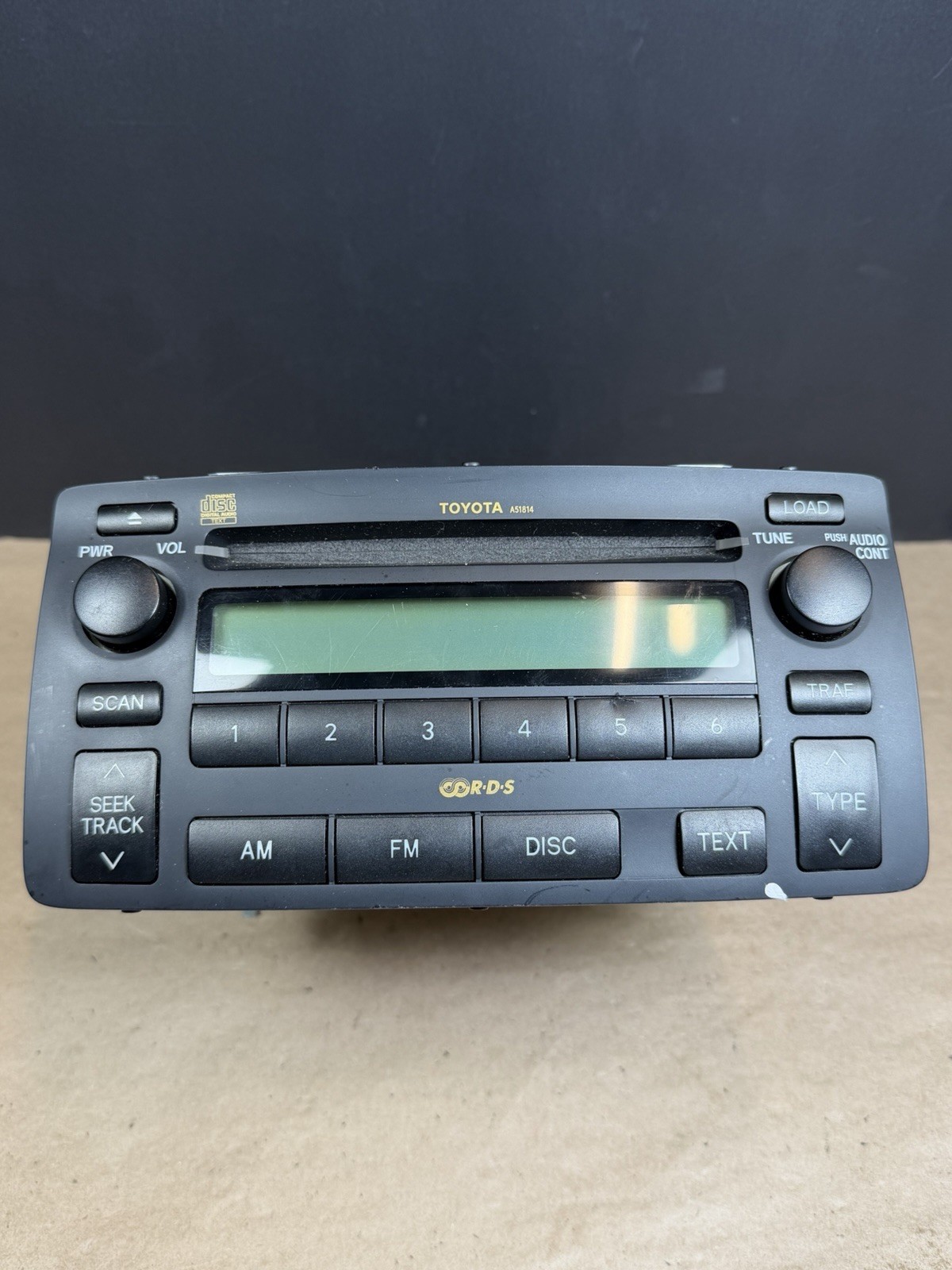 04-07 TOYOTA Corolla JBL RDS Radio Stereo 6 Disc Changer CD Player 86120-02440