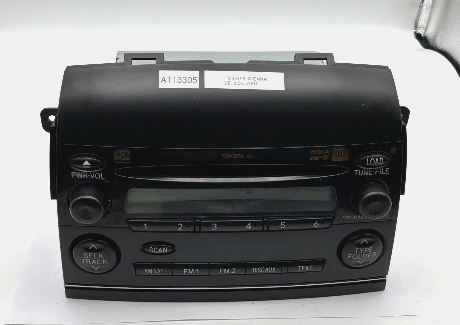 OEM 04-10 Toyota Sienna LE AM FM Radio Receiver CD WMA MP3 Single Disc Player