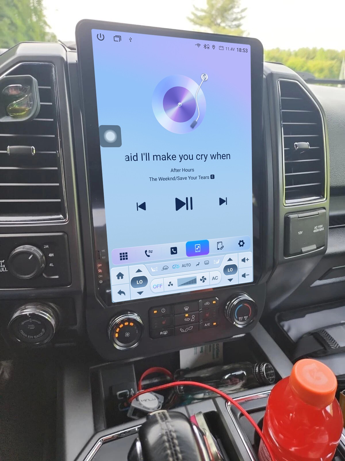 14.5” Radio Stereo Android GPS CarPlay For FORD F150 F250 F350 F550 Tesla Style