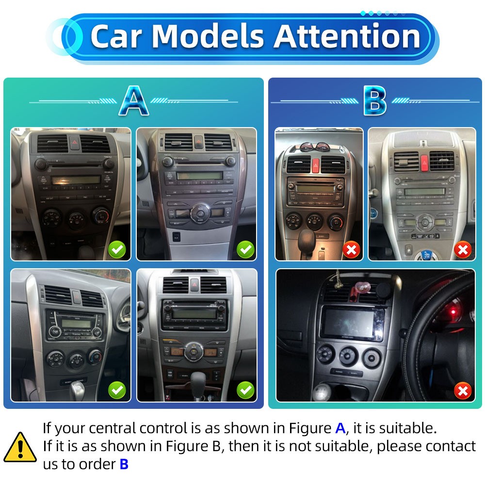4GB+64GB For Toyota Corolla 2009-2013 Apple Carplay Android Car Stereo Radio GPS