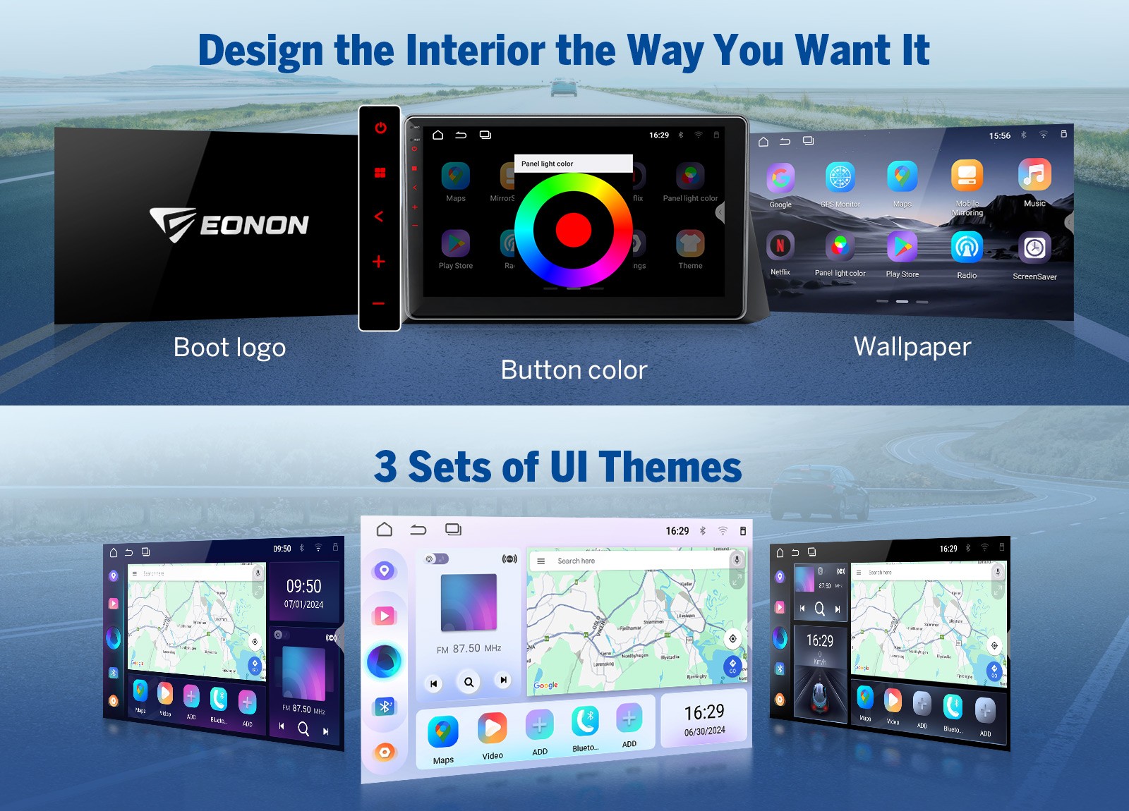 Android 14 IPS Display Car HeadUnit for Honda Accord Wireless CarPlay Navigation