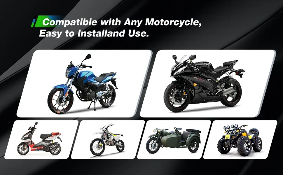 6.86 inch Portable Motorcycle GPS Navigation 2K Camera DVR Wireless Android