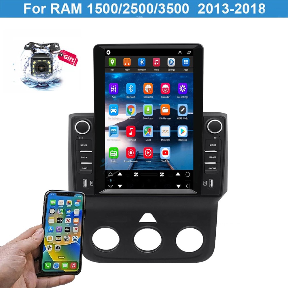 Android 13 Carplay For 2013-2018 Dodge Ram 1500 2500 3500 Car Radio Stereo GPS