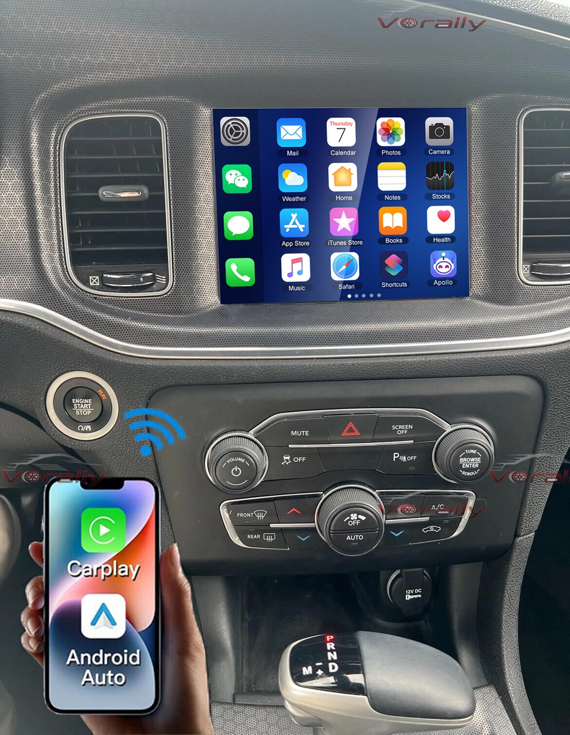 For 2015-2021 Dodge Charger Challenger 8.4″ Andorid 14 Carplay Radio GPS WIFI