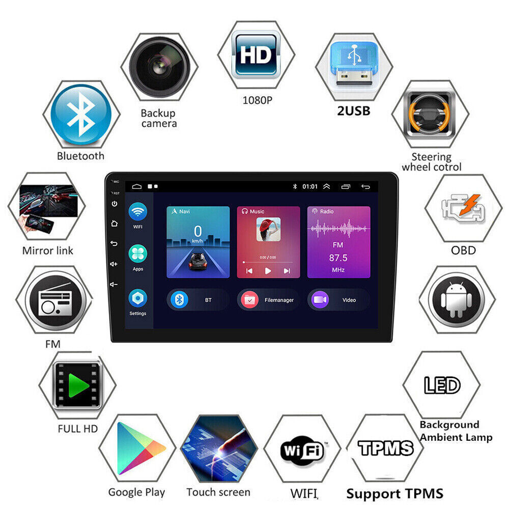 32GB Android 12 CarPlay Stereo Radio GPS Navi Carplay For Honda Civic 2000-2005