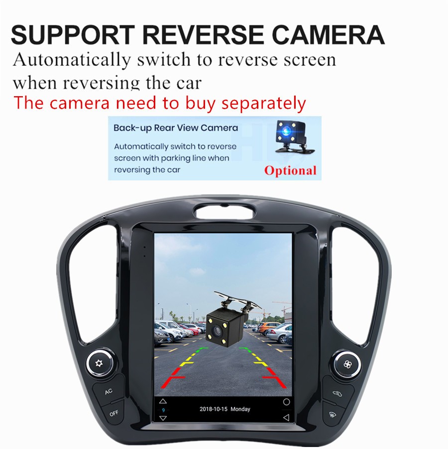 9.7” Vertical Screen Car MP5 Player BT FM RDS Fit For Infiniti ESQ 2014-2022