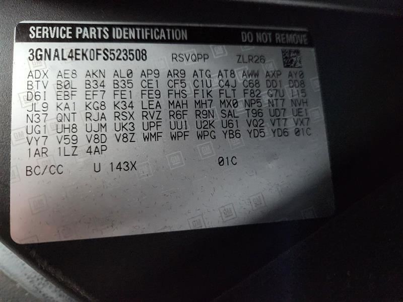 2013-2015 Chevy Captiva Sport Radio AM FM Stereo CD MP3 USB Opt UUI