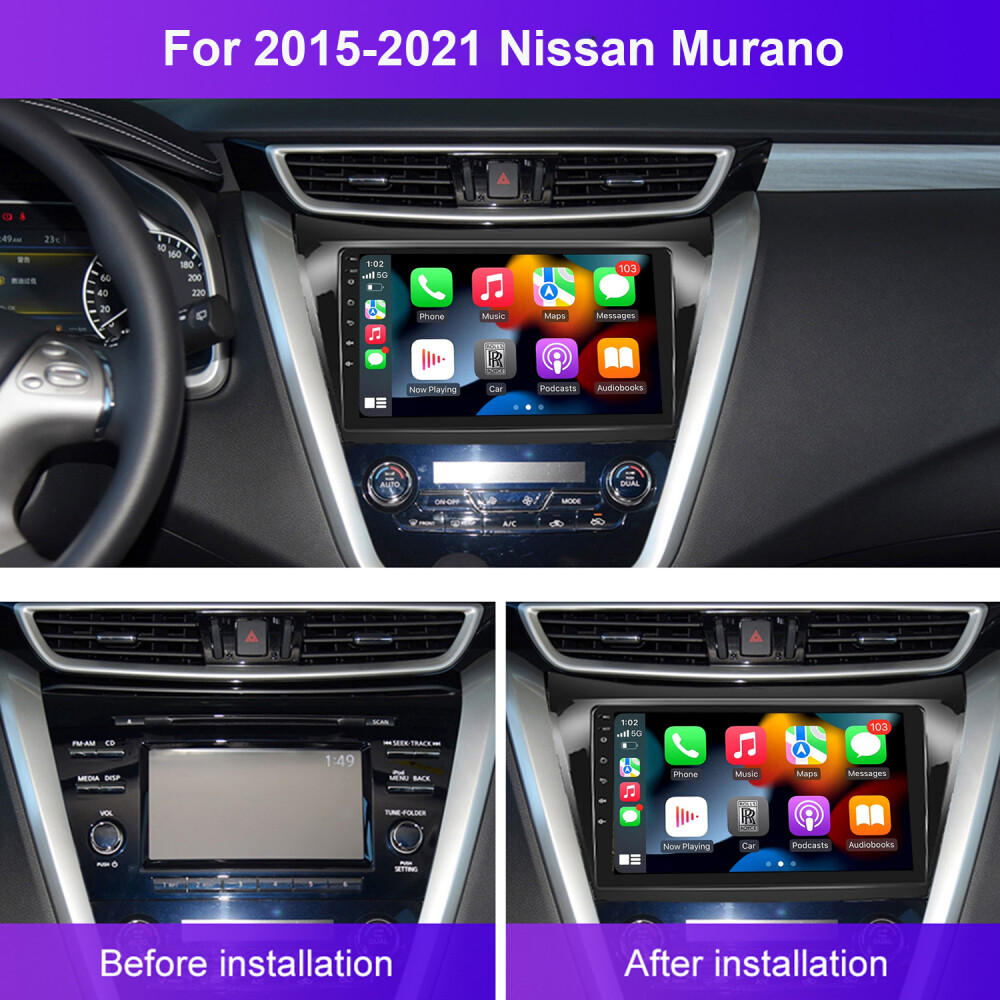 For Nissan Murano 2015-2021 Android 15 Carplay Car Stereo Radio Navi WiFi 2G+64G