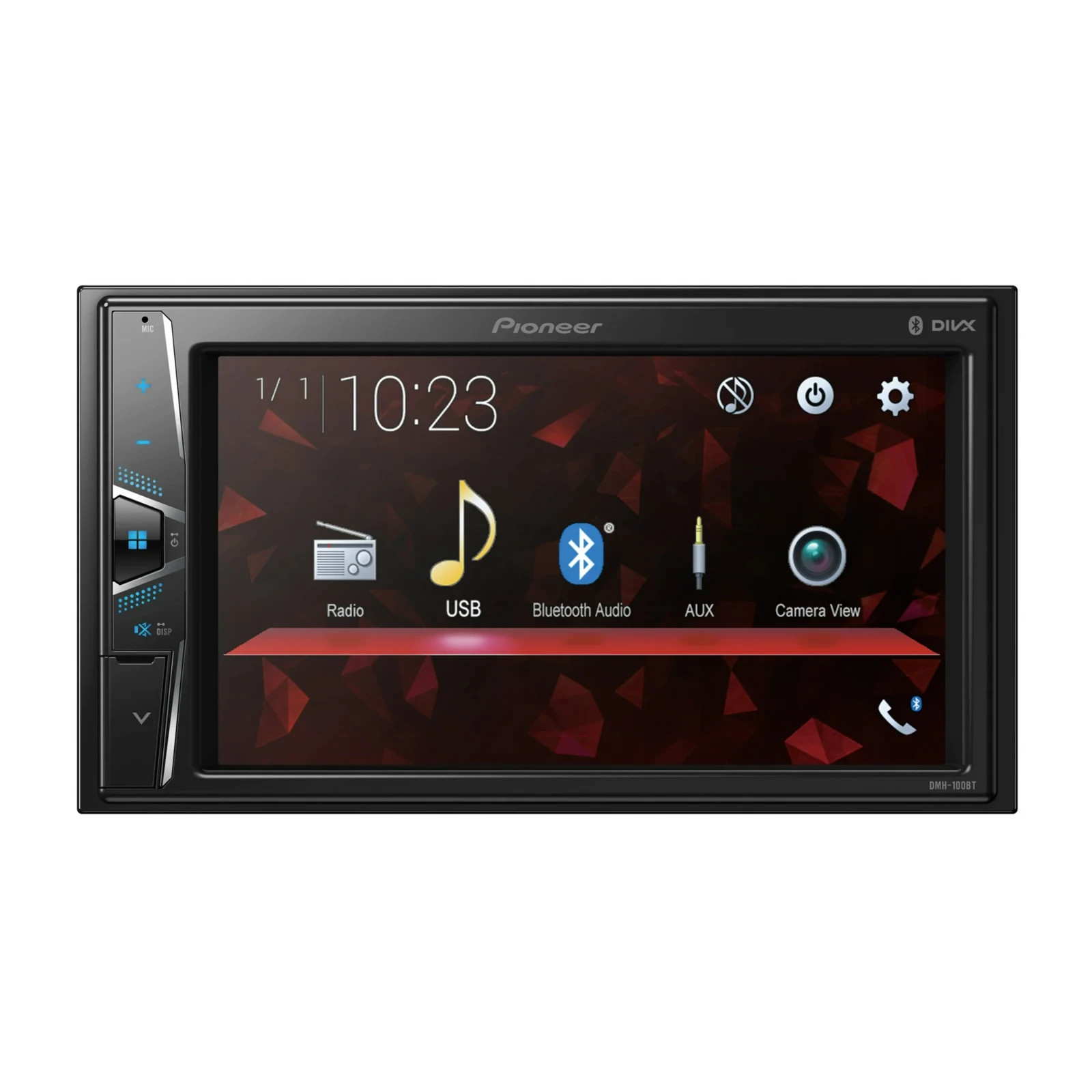 Pioneer DMH-100BT 6.2″ – WVGA Display, Built-in Bluetooth – Digital Media Receiv