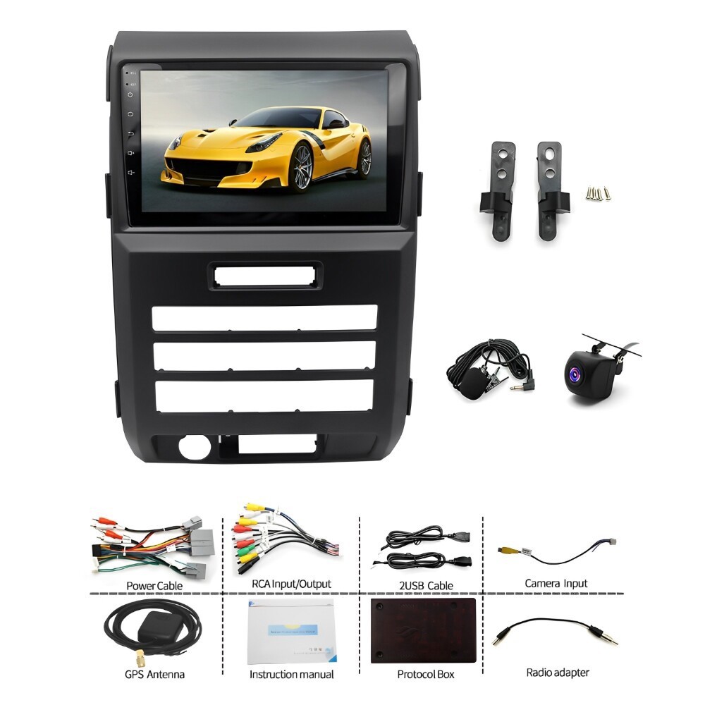 For Ford F150 2009-2014 F-150 Carplay Android 13 Car Stereo Radio Gps Navi Wifi