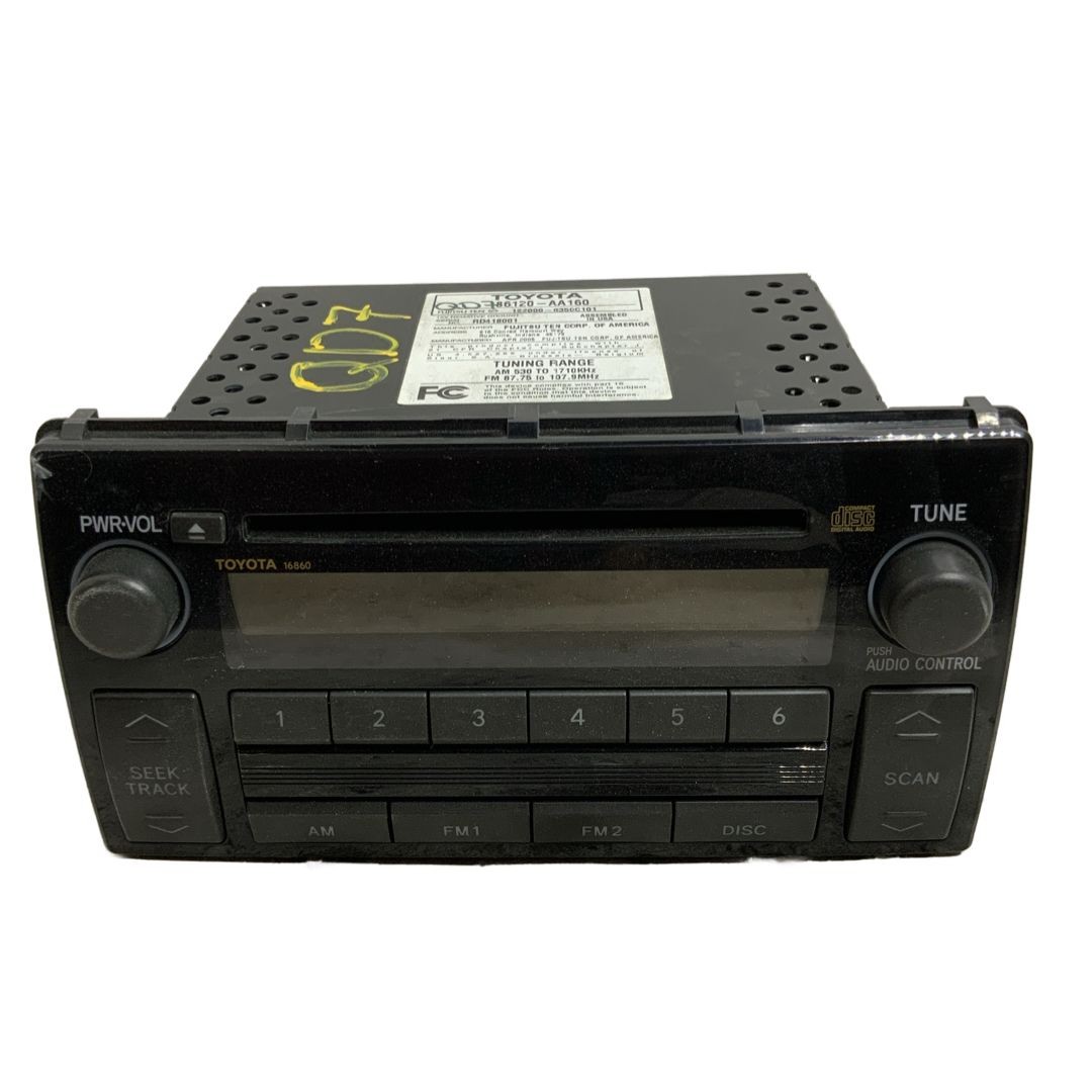 05-06 Toyota Camry Audio & Visual Equip ID#Radio16860 86120-AA160 W/ONav 58895