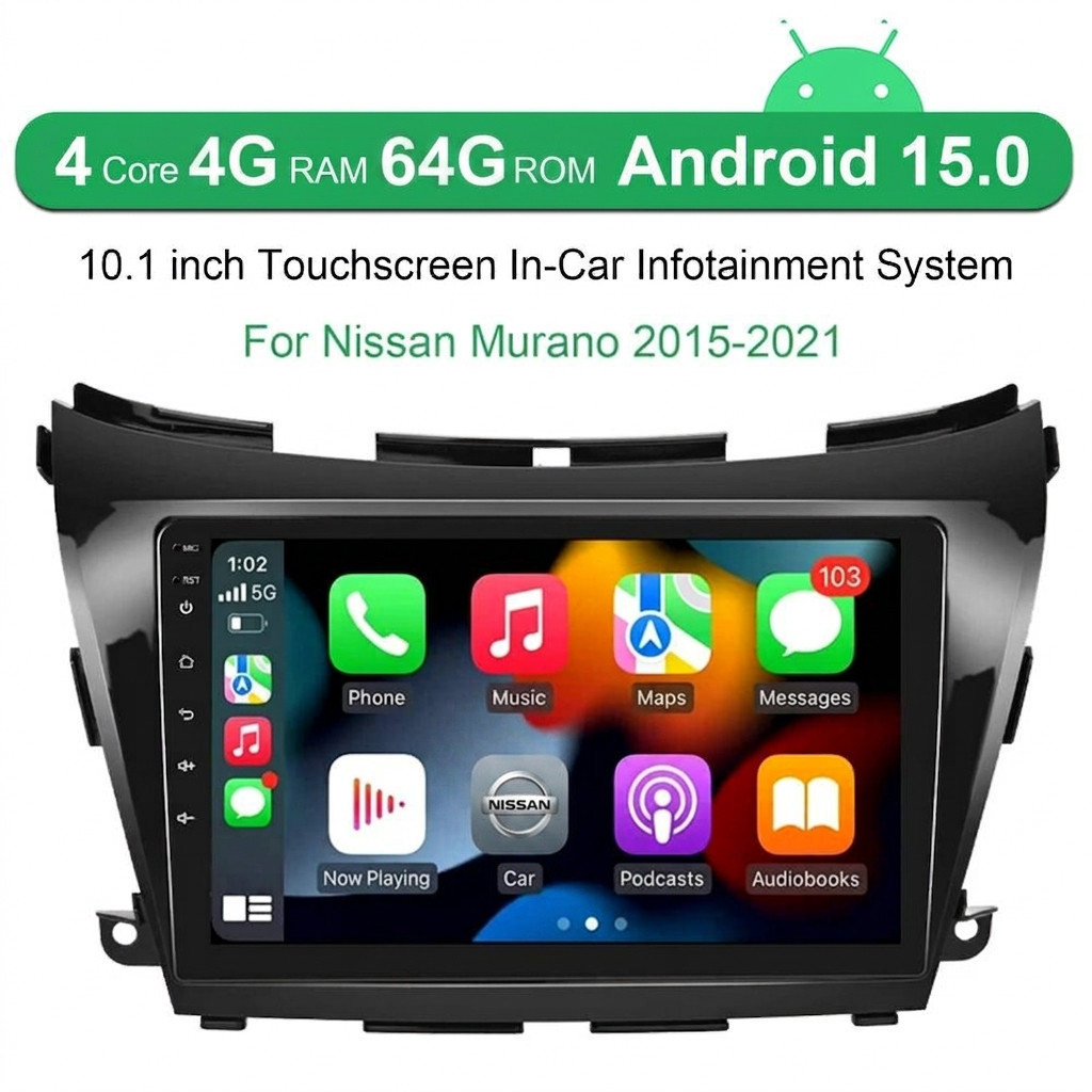 Car Radio Stereo Carplay For 2015-2021 Nissan Murano Carplay RDS
