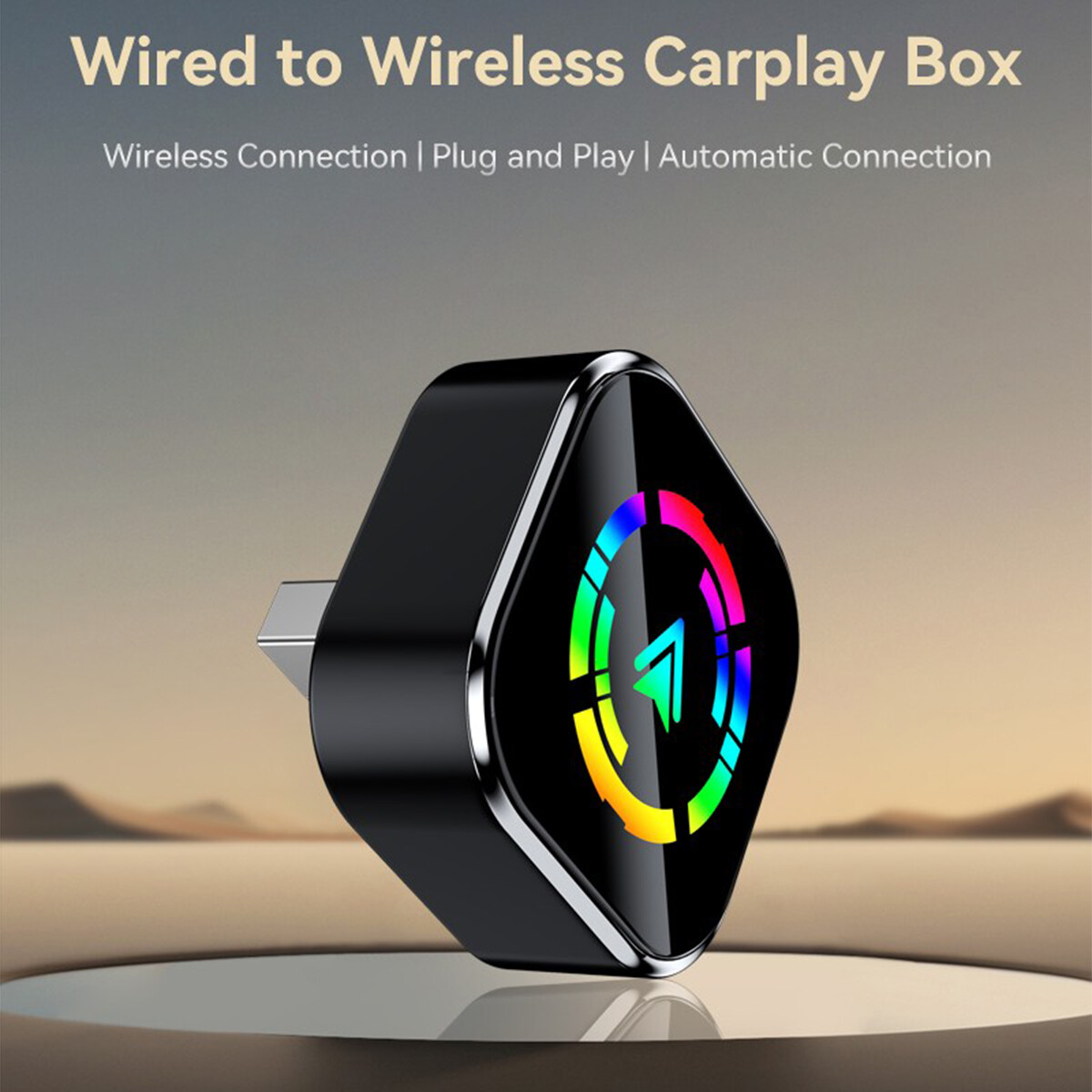 Wireless CarPlay Adapter Apple iPhone Android Auto Bluetooth 5.0 Fast Transfer