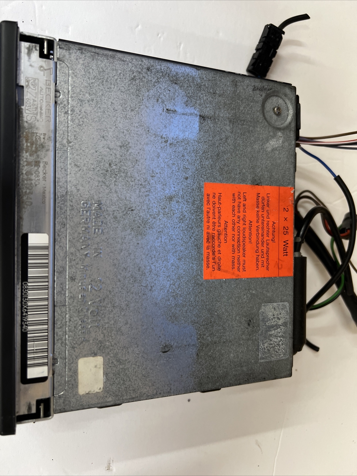 Mercedes Benz radio cassette player Becker Mexico BE0830 FOR PARTS NOT WORKING