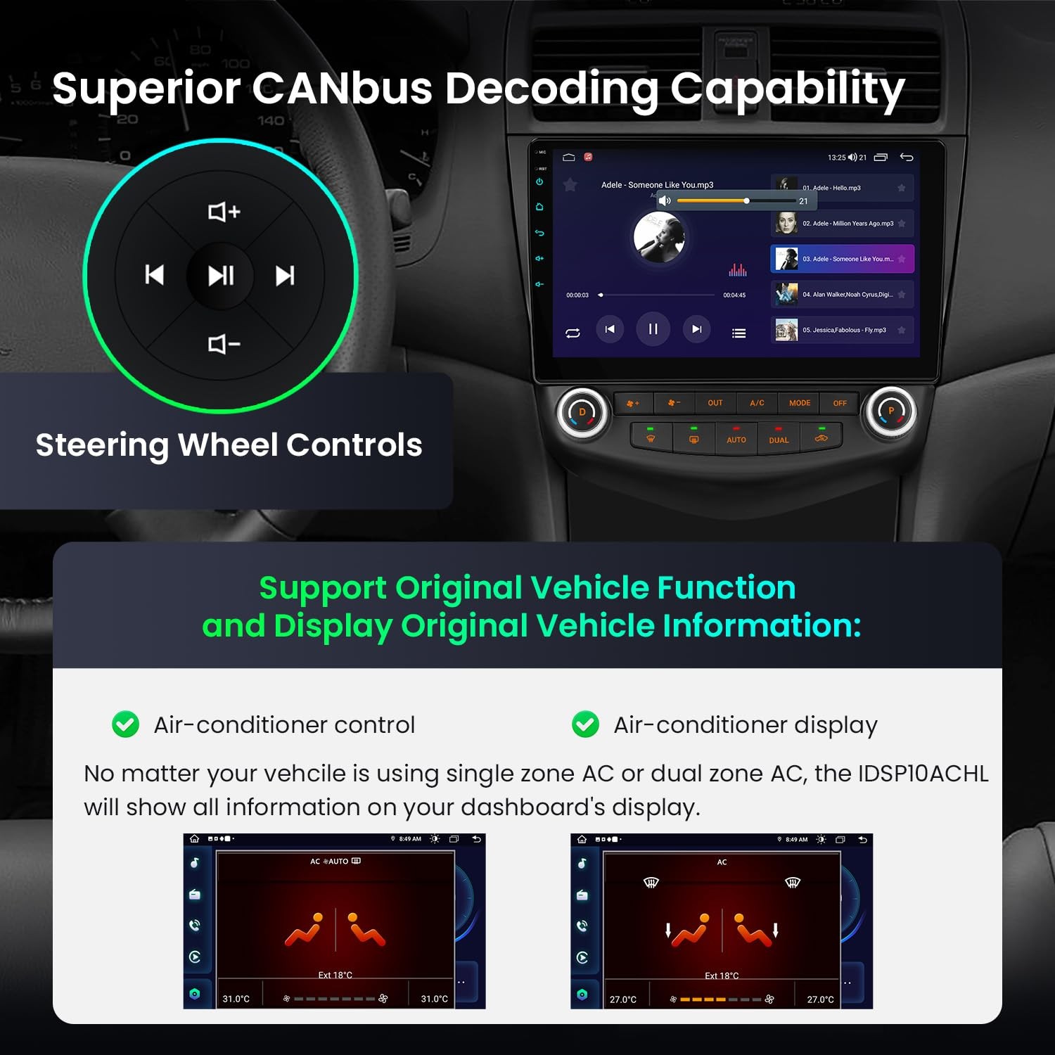 ** NEW 2003-2007 Honda Accord | 10.1″ Stereo | Android 14 | Octa-Core | CarPlay