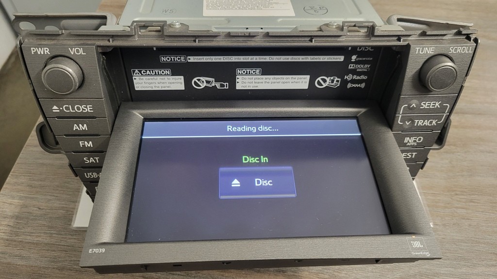 2012-2015 Toyota Prius JBL Navigation Radio Head Unit OEM 86100-47231