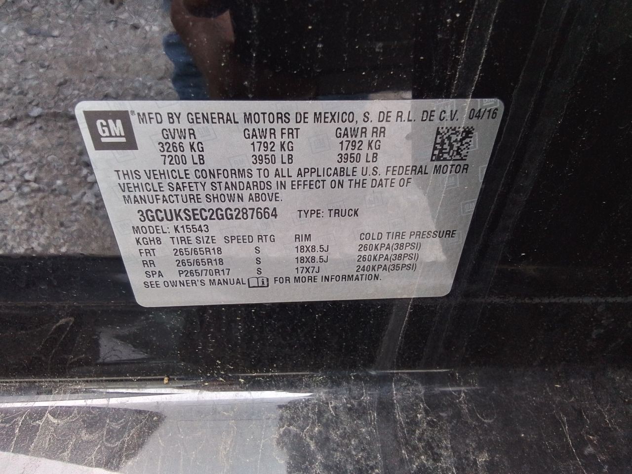 2016 GMC Sierra Chevy Silverado Radio Receiver ID 23402903