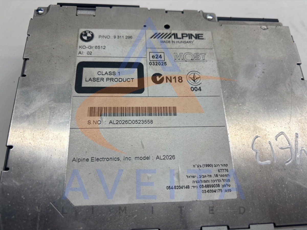BMW 3 Series F30 12-16 Stereo Radio CD Player 9311296