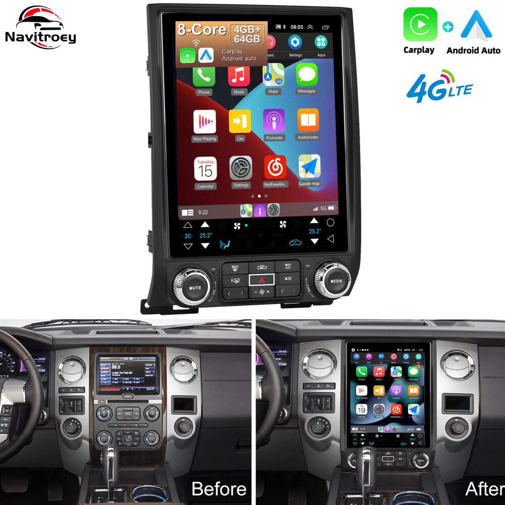 For Ford Expedition 2015-2017 Android 13.0 Carplay Car Stereo Radio 8Core 4+64GB