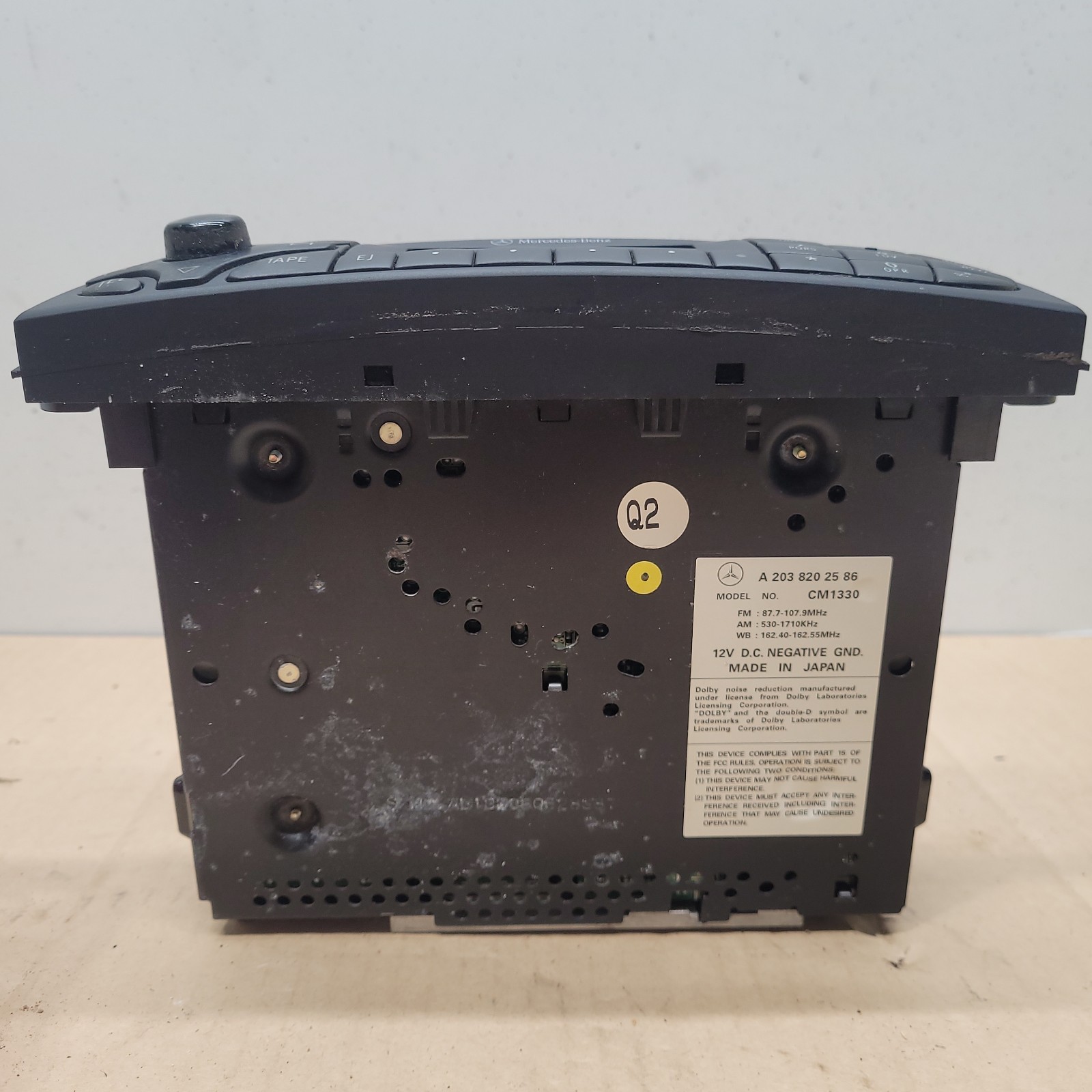 01-05 Mercedes W209 CLK500 C240 Radio Stereo Audio AM FM Unit 2038202586