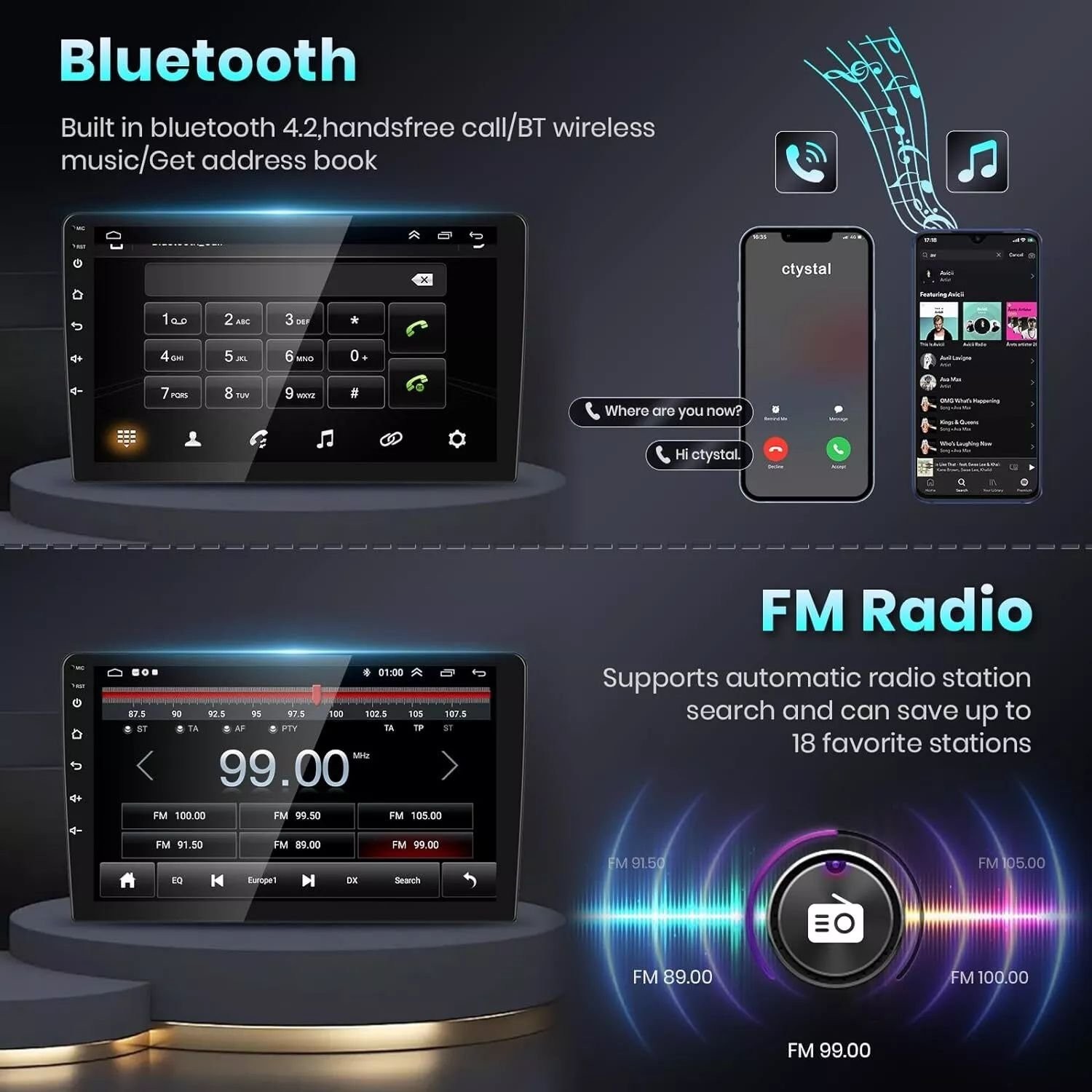 10.1″ Navi For Chevrolet Avalanche 2007-2013 Car Stereo Android 15 Carplay Radio